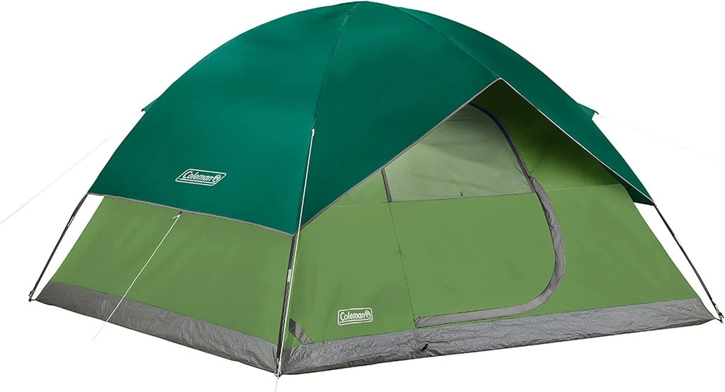6 Person Camping Tent 10 ft x 10 ft, Easy Setup, Spruce Green